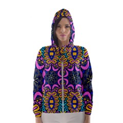 Mandala Fishes   Women s Hooded Windbreaker