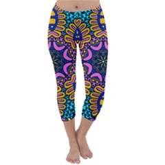 Mandala Fishes   Capri Winter Leggings 