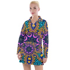 Mandala Fishes   Women s Long Sleeve Casual Dress