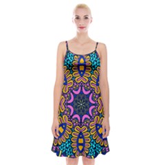 Mandala Fishes   Spaghetti Strap Velvet Dress