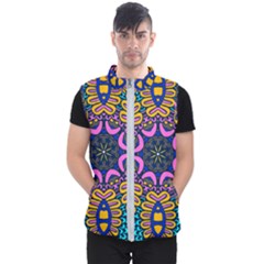 Mandala Fishes   Men s Puffer Vest