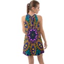 Mandala Fishes   Halter Tie Back Chiffon Dress View2