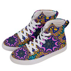 Mandala Fishes   Women s Hi-top Skate Sneakers