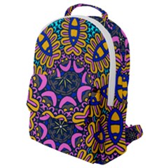 Mandala Fishes   Flap Pocket Backpack (small)