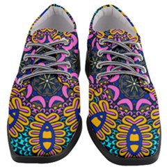 Mandala Fishes   Women Heeled Oxford Shoes