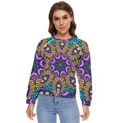 Mandala Fishes   Women s Long Sleeve Raglan T-shirt