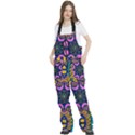 Mandala Fishes   Women s Front Zip Ski And Snowboard Bib Pants View2