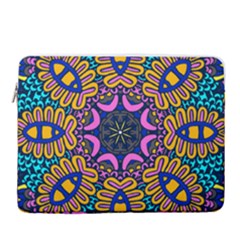 Mandala Fishes   15  Vertical Laptop Sleeve Case With Pocket