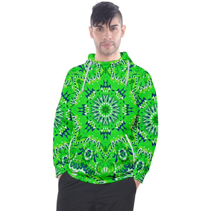 Mandala Flowers   Men s Pullover Hoodie