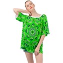 Mandala Flowers   Oversized Chiffon Top View1