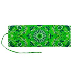 Mandala Flowers   Roll Up Canvas Pencil Holder (m)