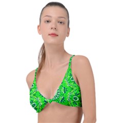 Mandala Flowers   Knot Up Bikini Top