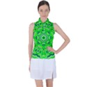 Mandala Flowers   Women s Sleeveless Polo T-Shirt View1