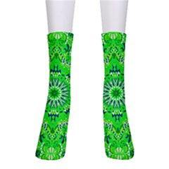 Mandala Flowers   Crew Socks