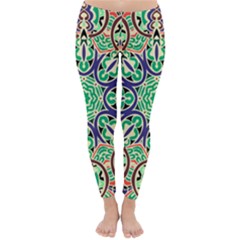 Cold Colors Mandala   Classic Winter Leggings