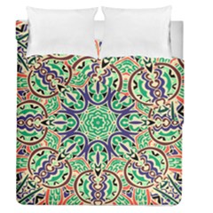 Cold Colors Mandala   Duvet Cover Double Side (queen Size)