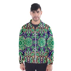 Cold Colors Mandala   Men s Windbreaker