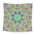 Cold Colors Mandala   Square Tapestry (Large) View1