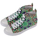 Cold Colors Mandala   Women s Mid-Top Canvas Sneakers View2