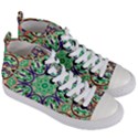 Cold Colors Mandala   Women s Mid-Top Canvas Sneakers View3