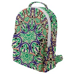 Cold Colors Mandala   Flap Pocket Backpack (small) by ConteMonfrey