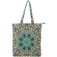 Cold Colors Mandala   Double Zip Up Tote Bag by ConteMonfrey