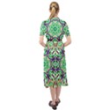 Cold Colors Mandala   Keyhole Neckline Chiffon Dress View2