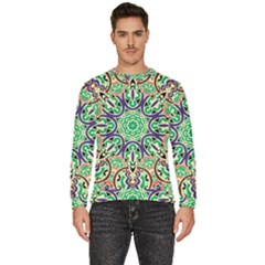 Cold Colors Mandala   Men s Fleece Sweatshirt