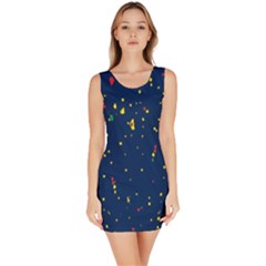 Christmas Sky Happy Bodycon Dress by Dutashop