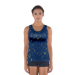 Christmas Sky Happy Sport Tank Top 