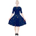 Christmas Sky Happy Quarter Sleeve A-Line Dress With Pockets View2