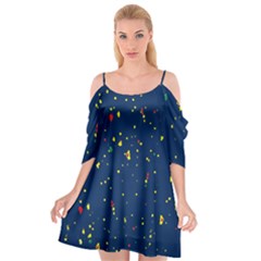 Christmas Sky Happy Cutout Spaghetti Strap Chiffon Dress by Dutashop