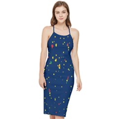 Christmas Sky Happy Bodycon Cross Back Summer Dress by Dutashop