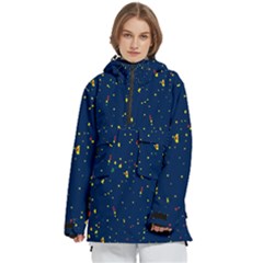 Christmas Sky Happy Women s Pullover Zip Ski And Snowboard Waterproof Breathable Jacket