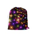 Star Colorful Christmas Abstract Drawstring Pouch (Large) View2