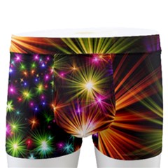 Star Colorful Christmas Abstract Men s Boxer Briefs