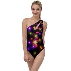 Star Colorful Christmas Abstract To One Side Swimsuit by Dutashop