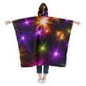 Star Colorful Christmas Abstract Kids  Hooded Rain Ponchos View2