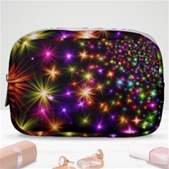 Star Colorful Christmas Abstract Make Up Pouch (small)