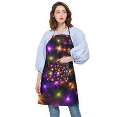 Star Colorful Christmas Abstract Pocket Apron