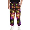 Star Colorful Christmas Abstract Men s Elastic Waist Pants View1