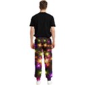 Star Colorful Christmas Abstract Men s Elastic Waist Pants View2