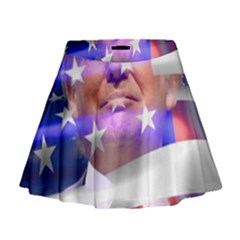 Donald Trump Flag Mini Flare Skirt by vintagetrump