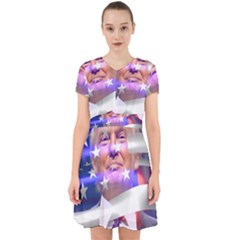 Donald Trump Flag Adorable In Chiffon Dress by vintagetrump