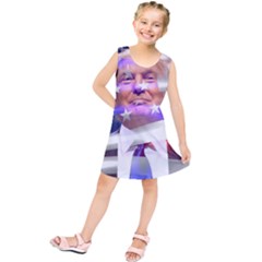 Donald Trump Flag Kids  Tunic Dress