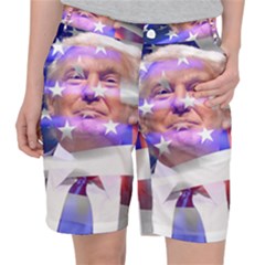 Donald Trump Flag Women s Pocket Shorts