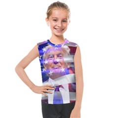 Donald Trump Flag Kids  Mesh Tank Top by vintagetrump