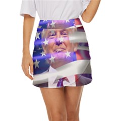 Donald Trump Flag Mini Front Wrap Skirt by vintagetrump