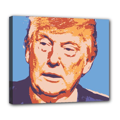 Orange Donald Trump Deluxe Canvas 24  X 20  (stretched) by vintagetrump