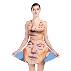 Orange Donald Trump Reversible Skater Dress by vintagetrump